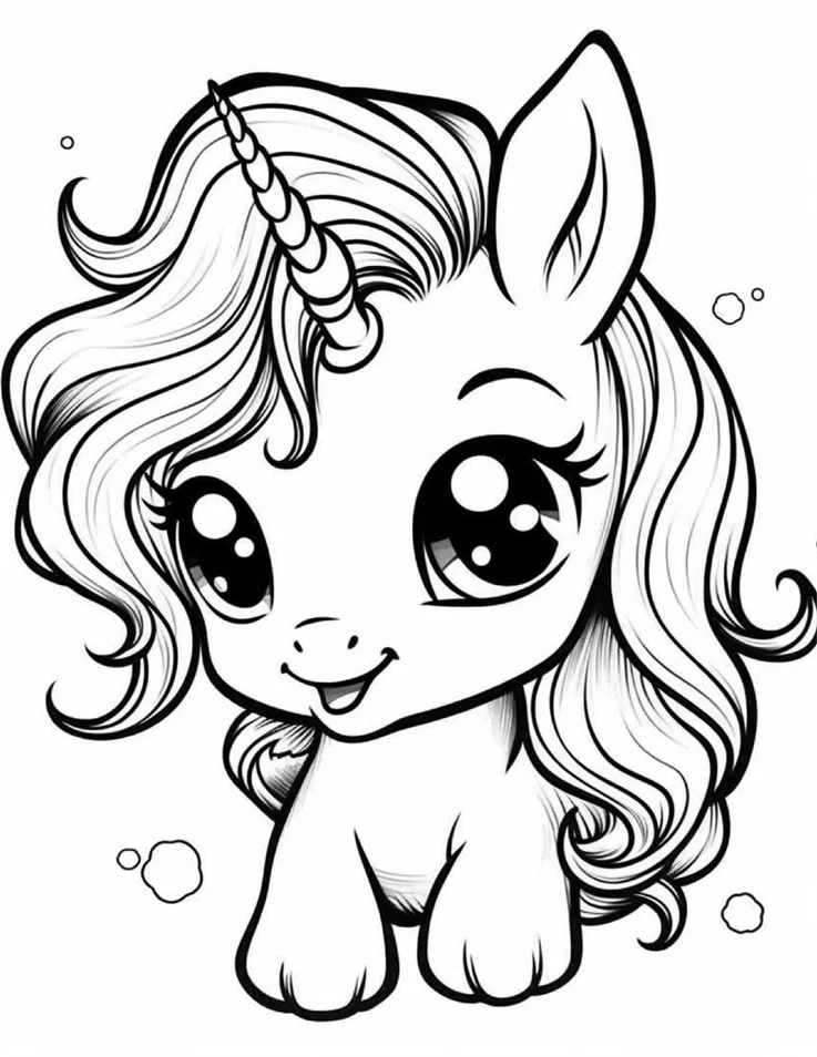 Desenhos de Unicórnios para colorir 26