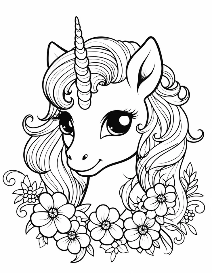 Desenhos de Unicórnios para colorir 3