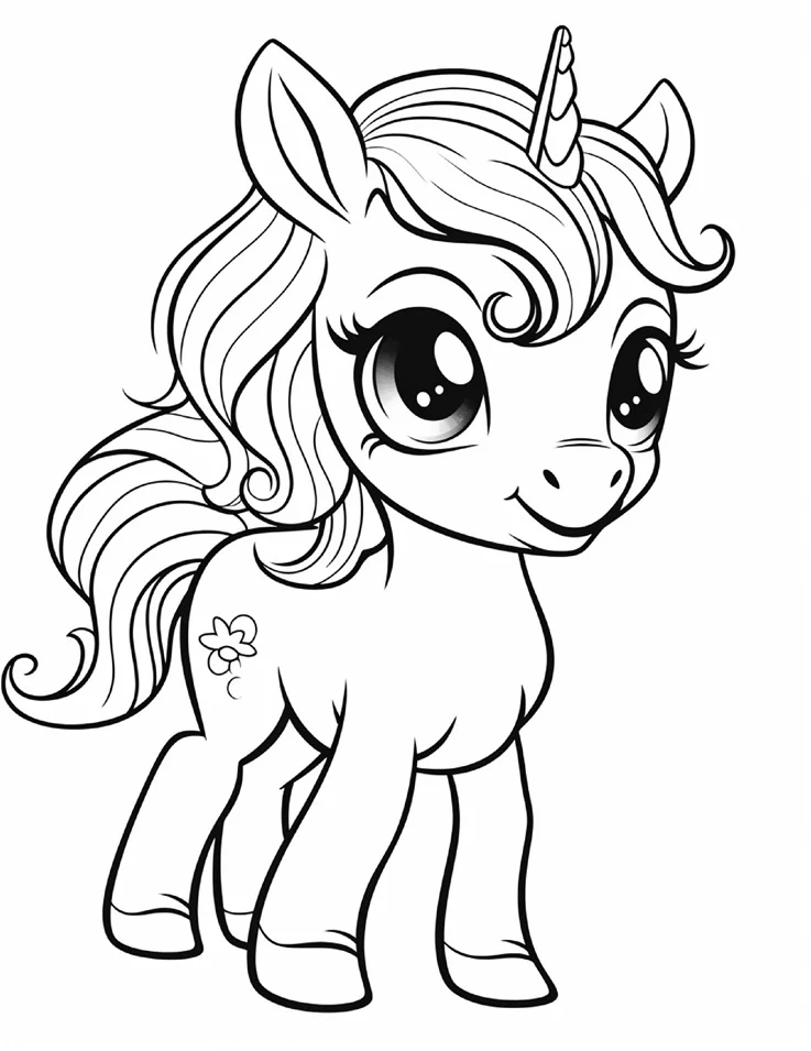 Desenhos de Unicórnios para colorir 33