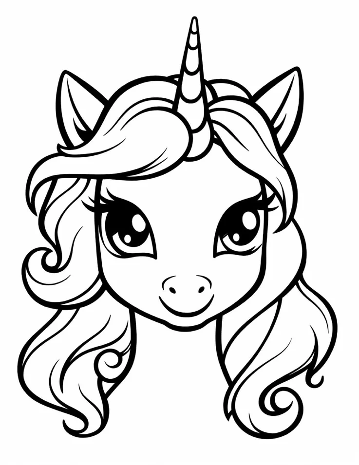 Desenhos de Unicórnios para colorir 34