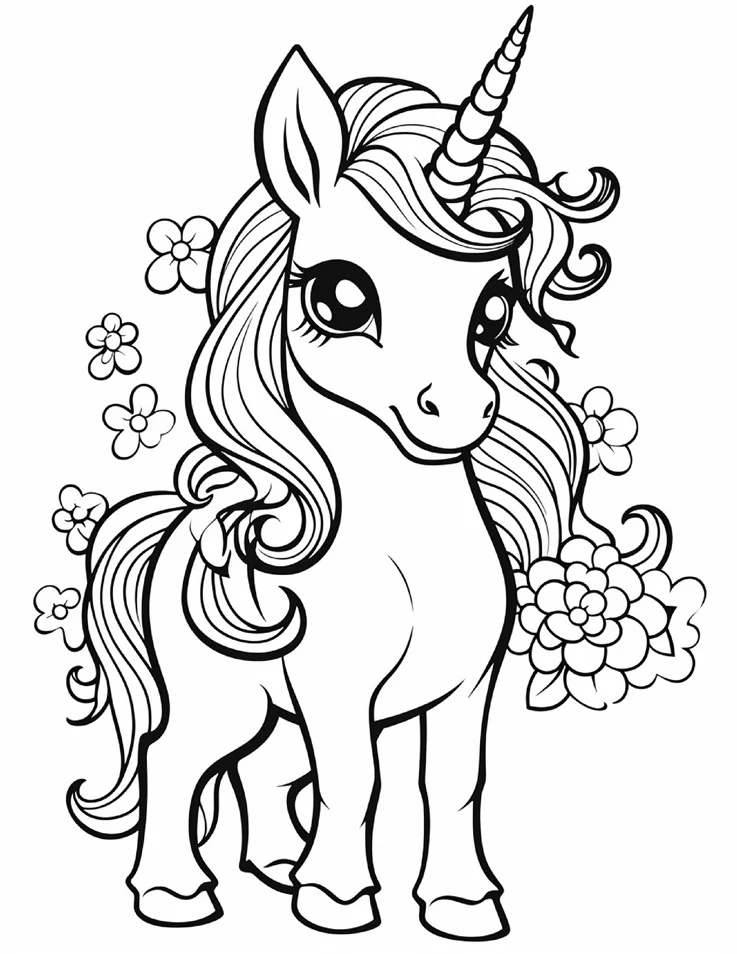 Desenhos de Unicórnios para colorir 36
