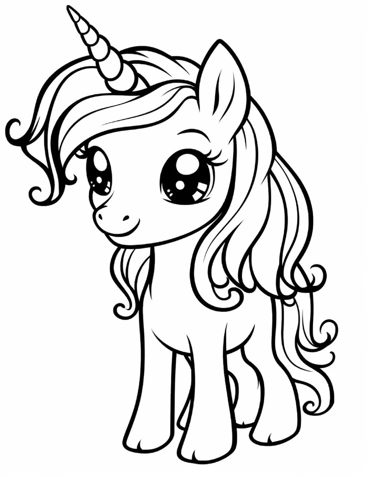 Desenhos de Unicórnios para colorir 39