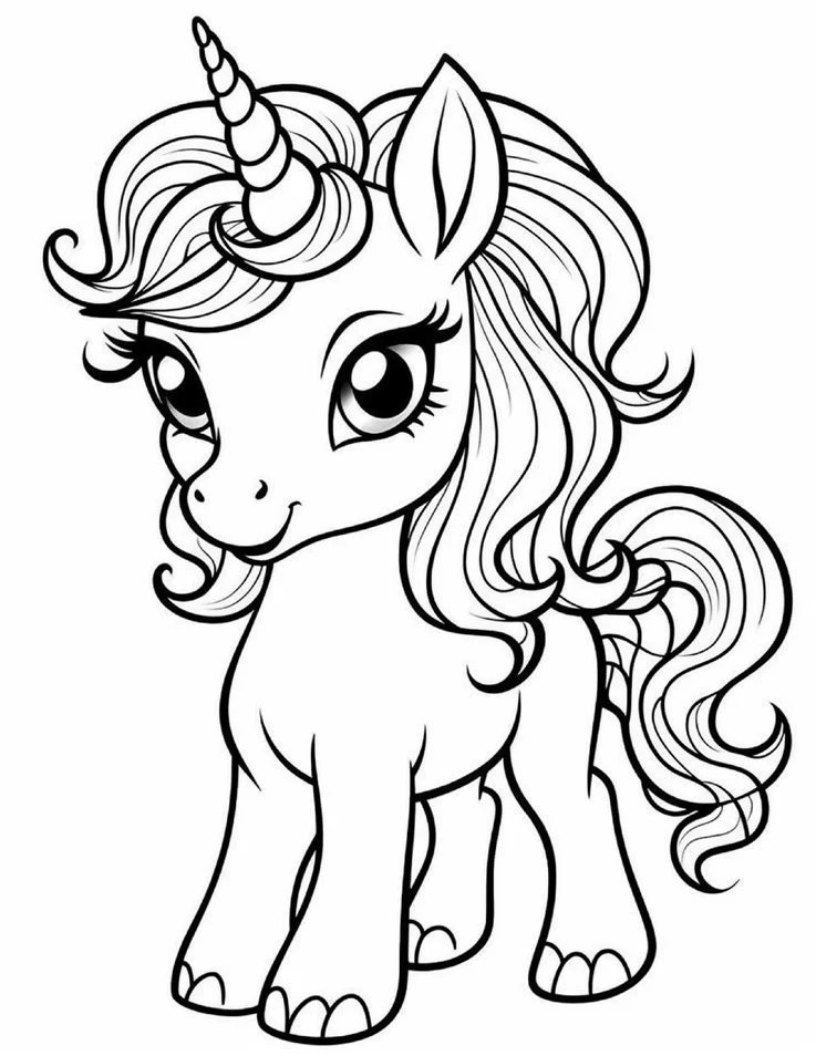 Desenhos de Unicórnios para colorir 40