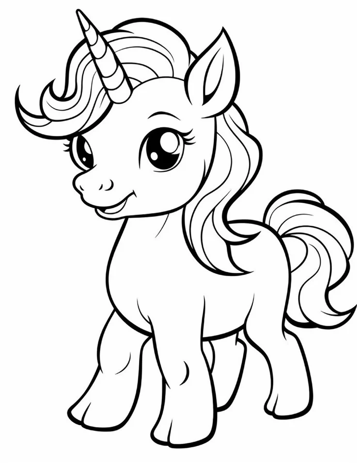 Desenhos de Unicórnios para colorir 41