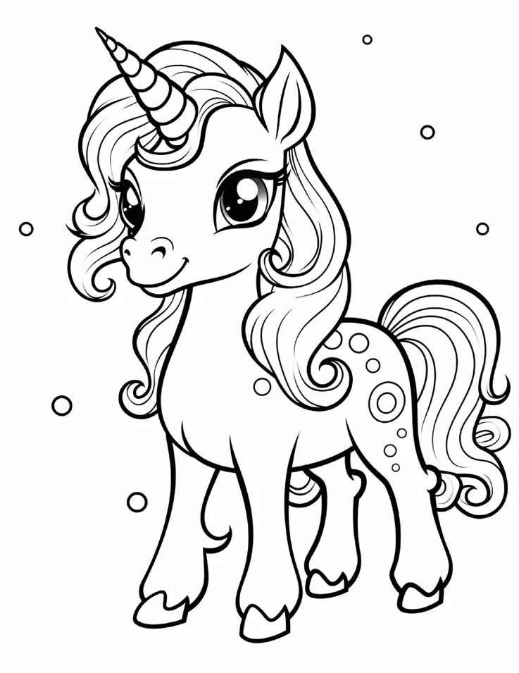Desenhos de Unicórnios para colorir 42