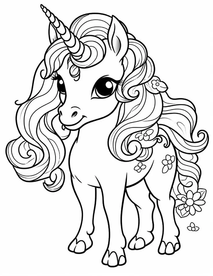 Desenhos de Unicórnios para colorir 43