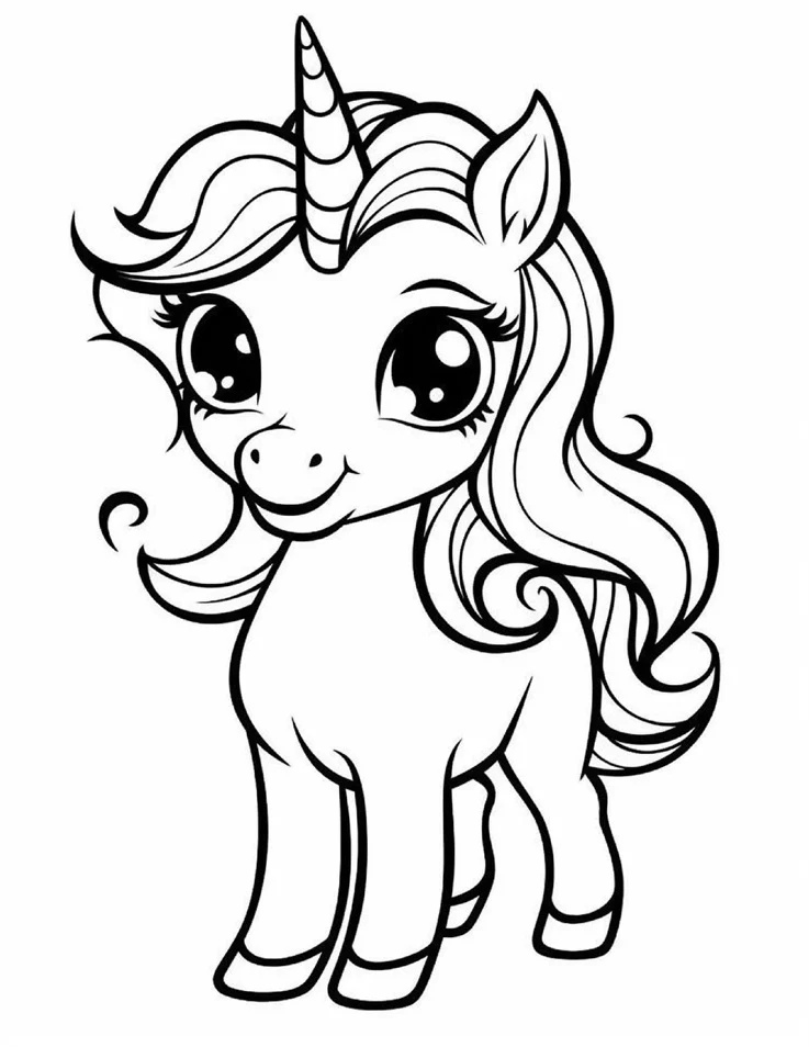 Desenhos de Unicórnios para colorir 44