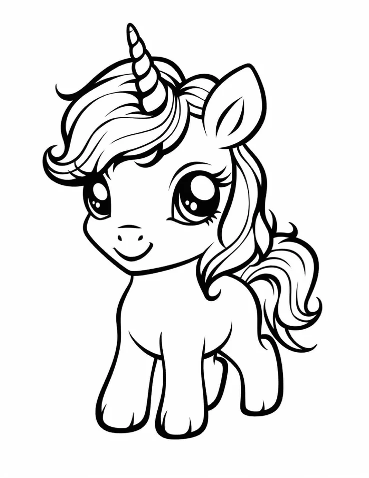 Desenhos de Unicórnios para colorir 48