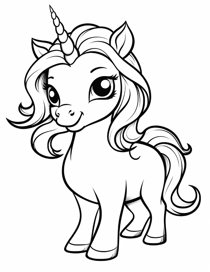 Desenhos de Unicórnios para colorir 49
