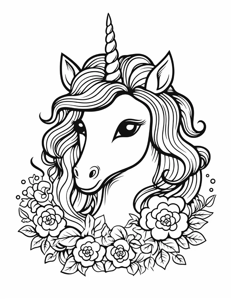 Desenhos de Unicórnios para colorir 5