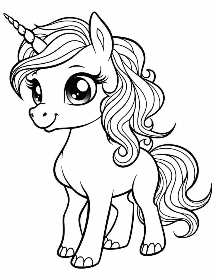 Desenhos de Unicórnios para colorir 50