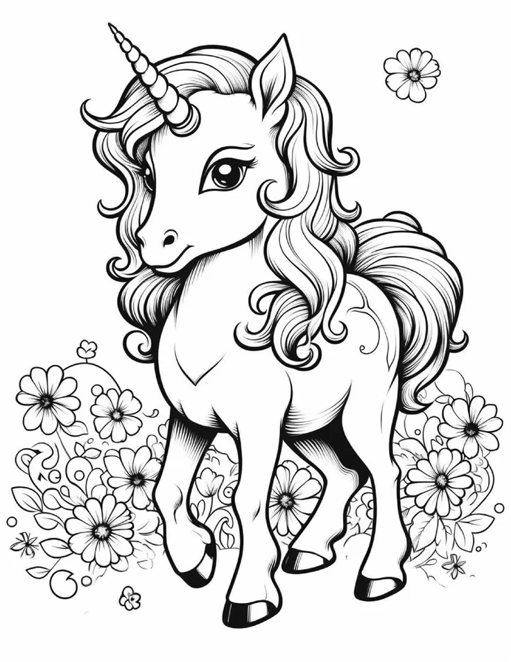 Desenhos de Unicórnios para colorir 51