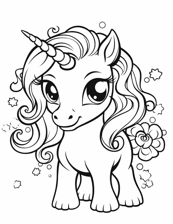 Desenhos de Unicórnios para colorir 53