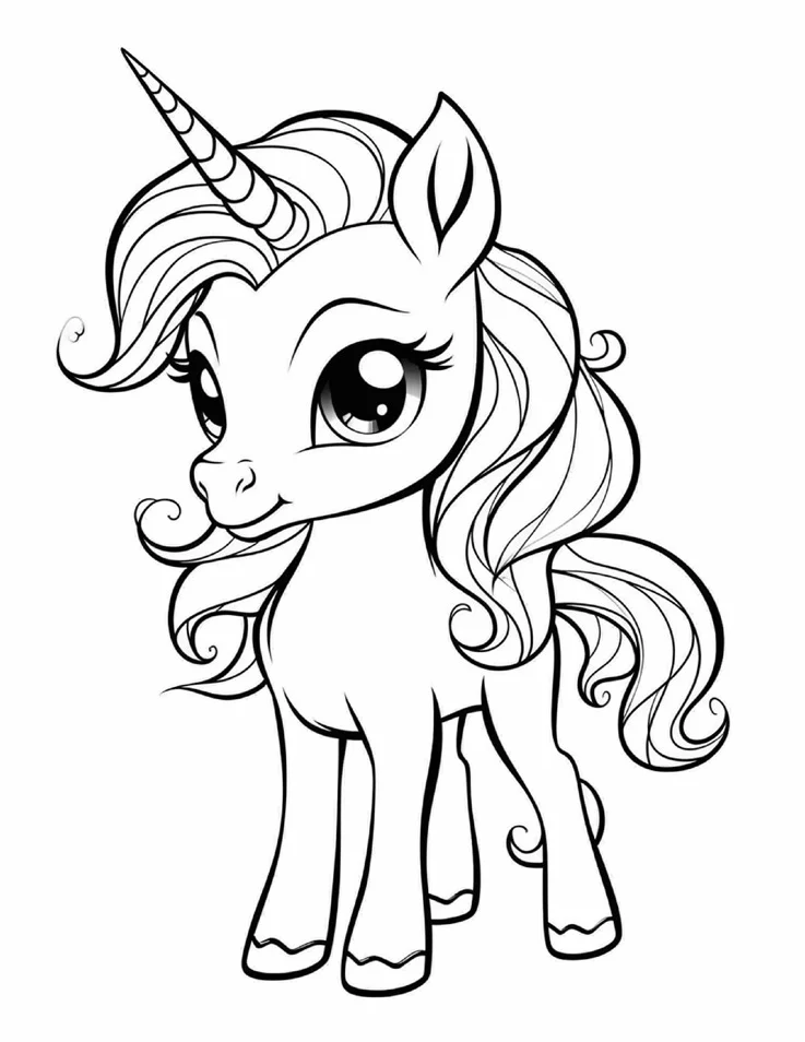 Desenhos de Unicórnios para colorir 59