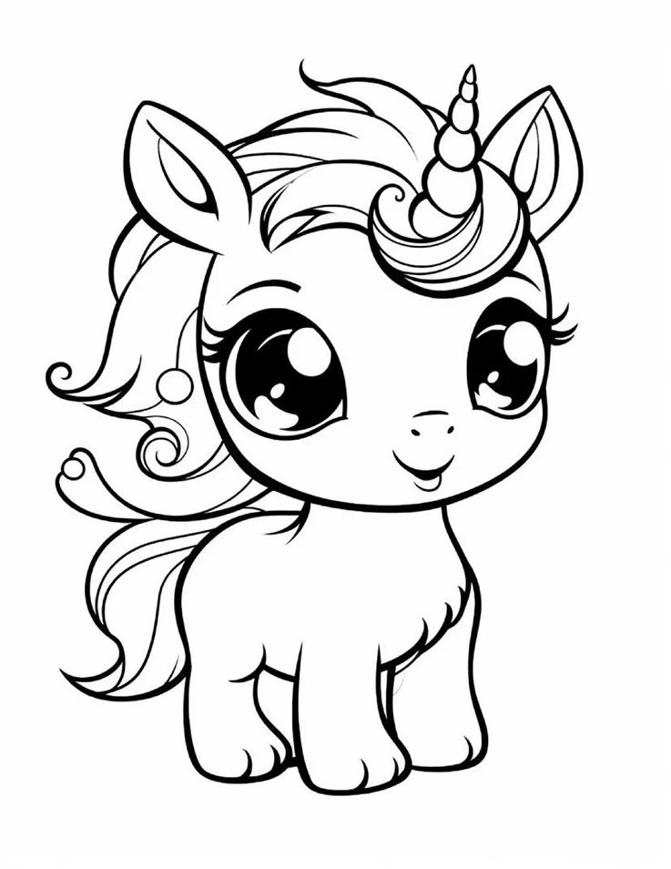 Desenhos de Unicórnios para colorir 60