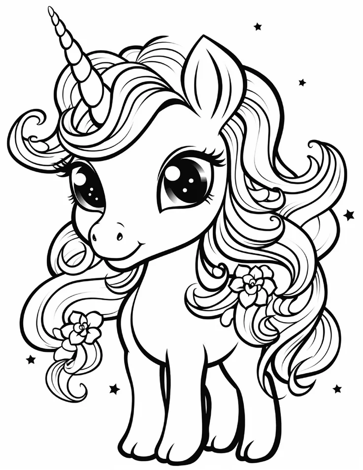 Desenhos de Unicórnios para colorir 61