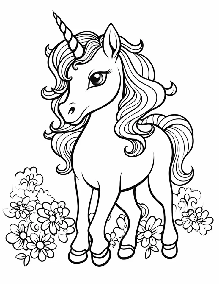Desenhos de Unicórnios para colorir 62