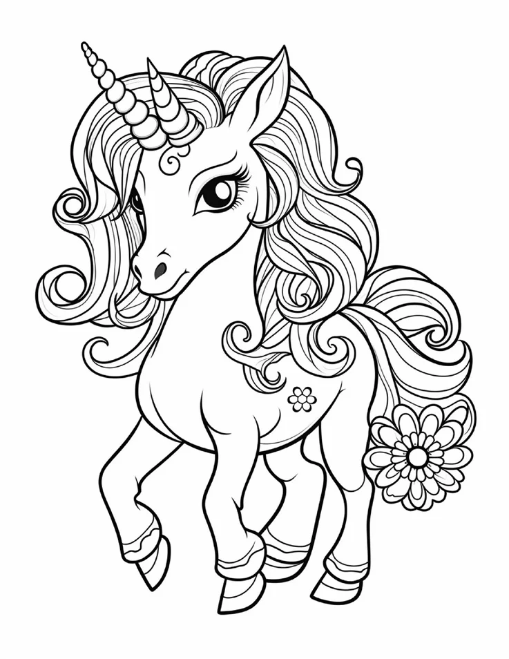 Desenhos de Unicórnios para colorir 63
