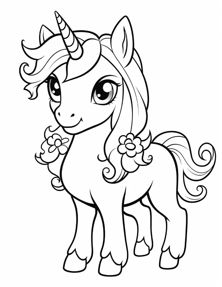 Desenhos de Unicórnios para colorir 64