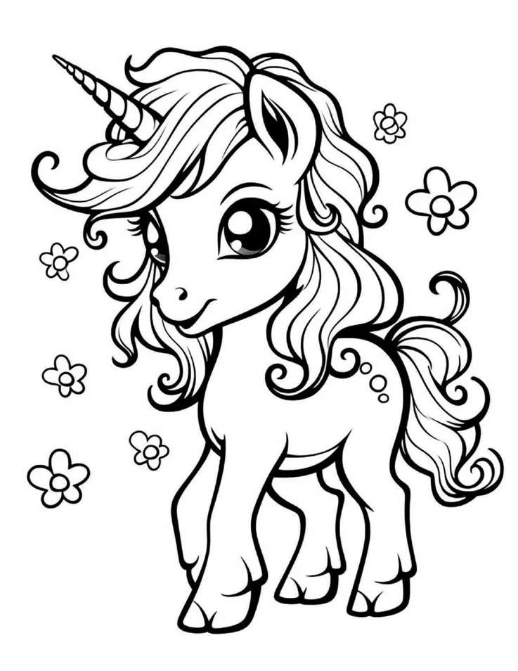 Desenhos de Unicórnios para colorir 66