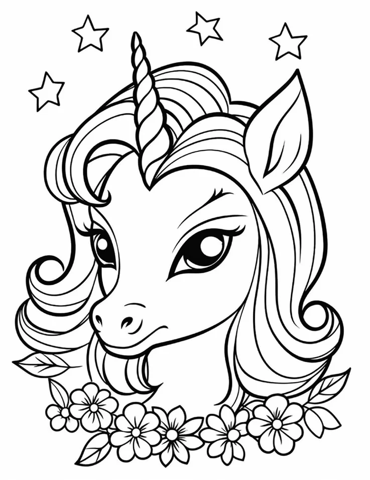Desenhos de Unicórnios para colorir 67