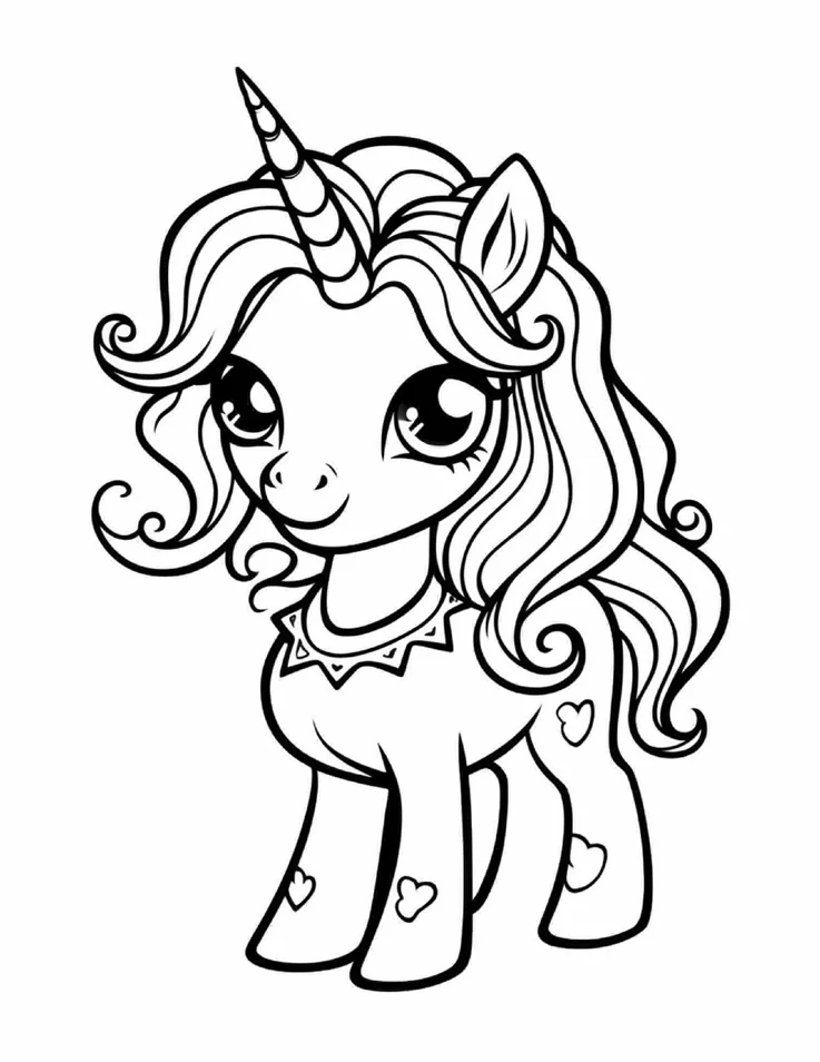 Desenhos de Unicórnios para colorir 68