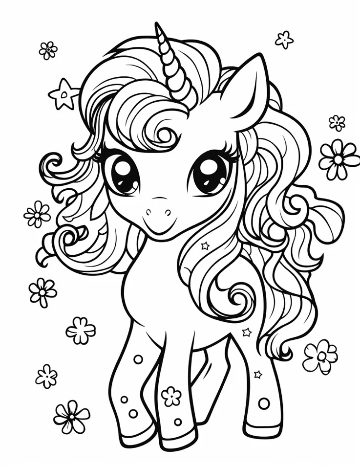 Desenhos de Unicórnios para colorir 69