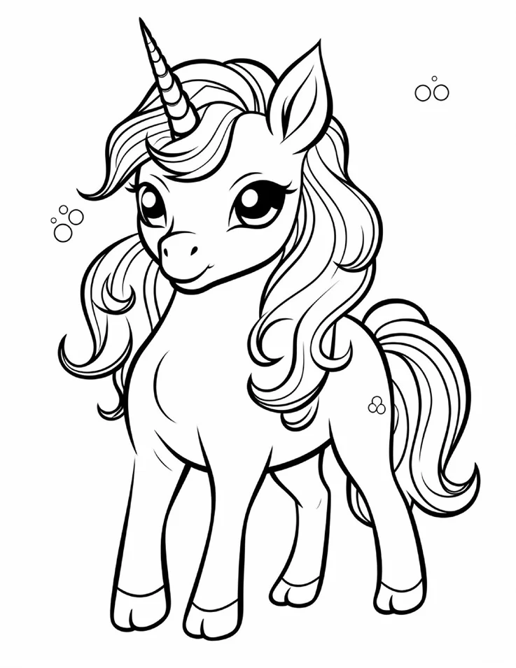 Desenhos de Unicórnios para colorir 70