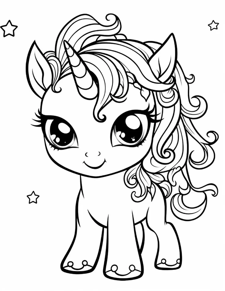 Desenhos de Unicórnios para colorir 72
