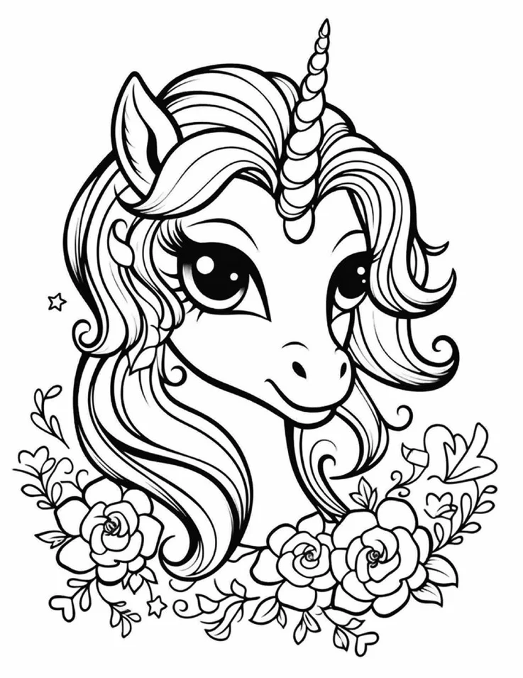 Desenhos de Unicórnios para colorir 73