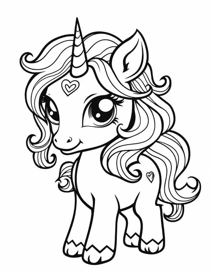 Desenhos de Unicórnios para colorir 74