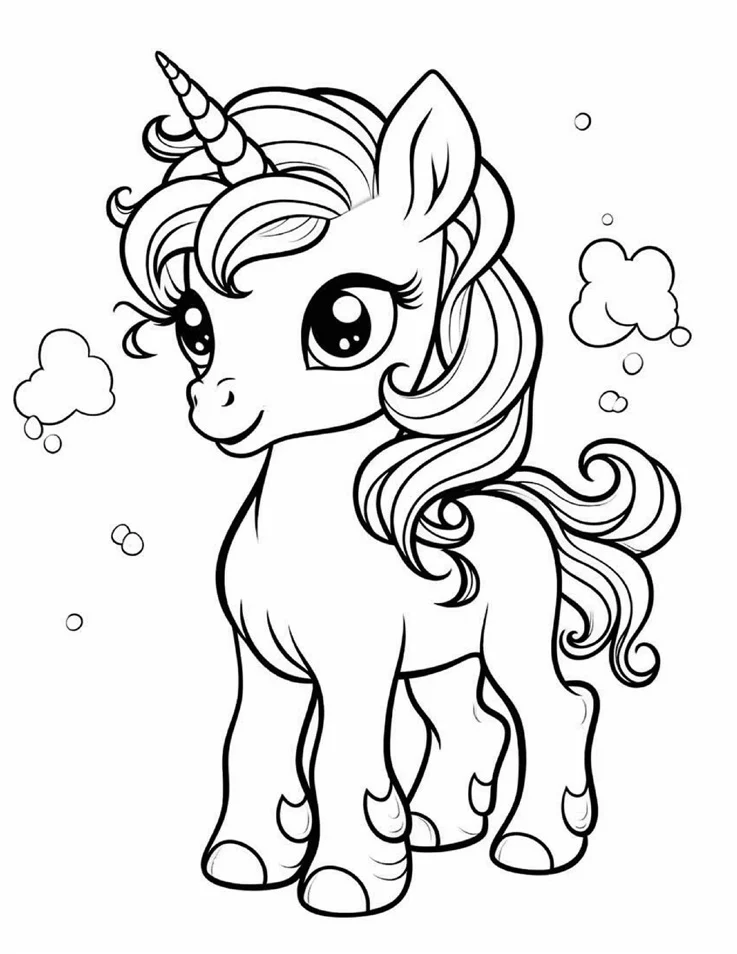 Desenhos de Unicórnios para colorir 75