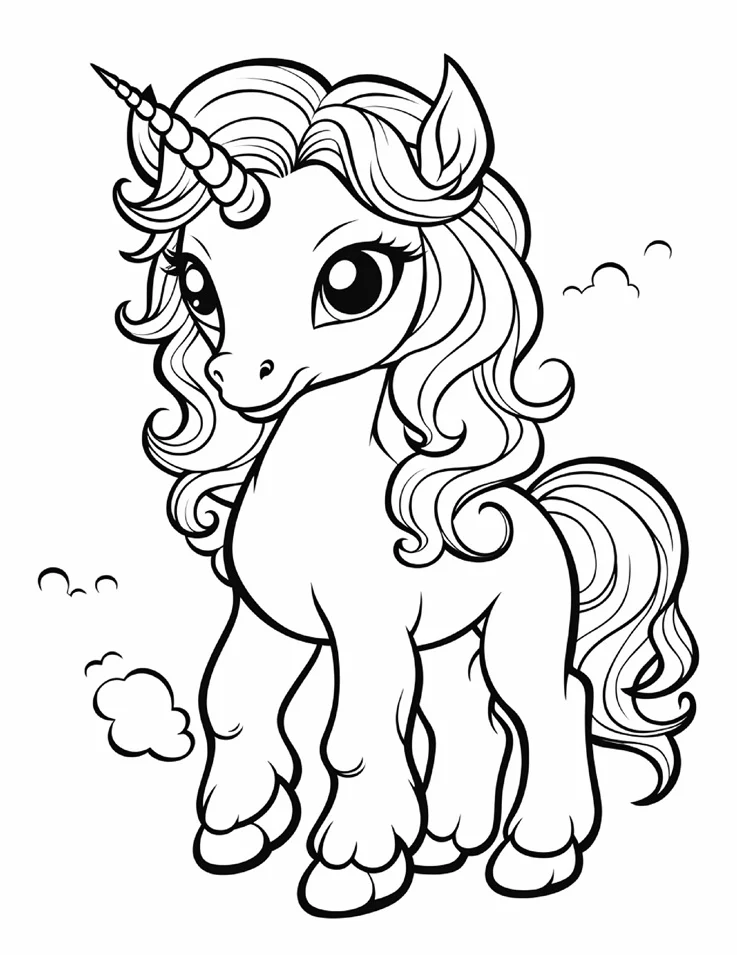 Desenhos de Unicórnios para colorir 79