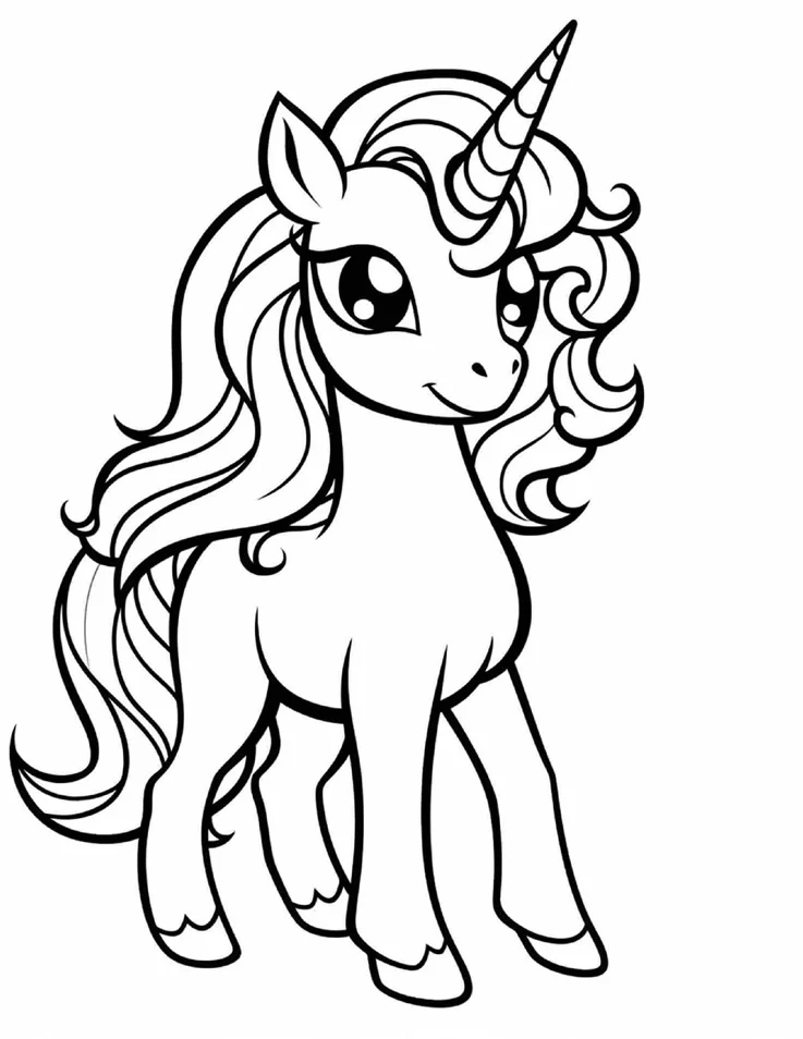 Desenhos de Unicórnios para colorir 81