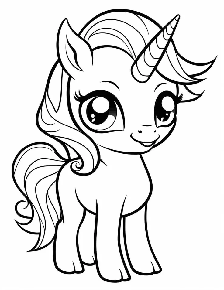 Desenhos de Unicórnios para colorir 82