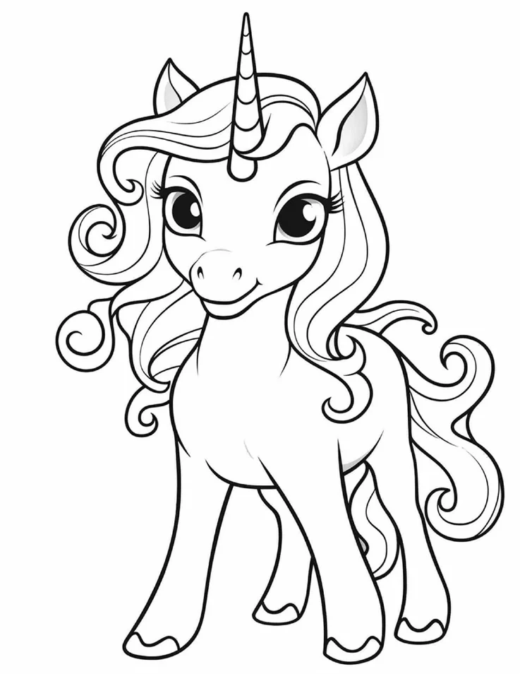 Desenhos de Unicórnios para colorir 83