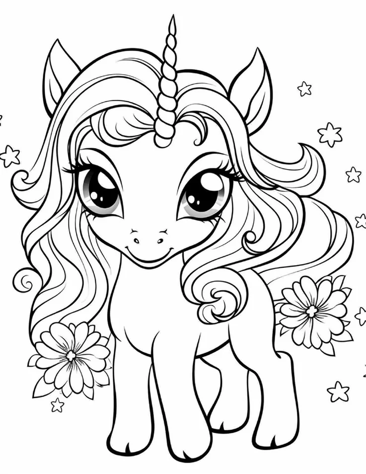 Desenhos de Unicórnios para colorir 84