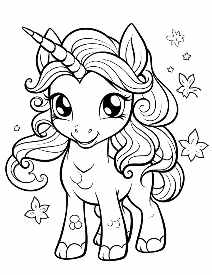 Desenhos de Unicórnios para colorir 85