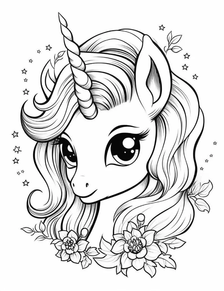 Desenhos de Unicórnios para colorir 88