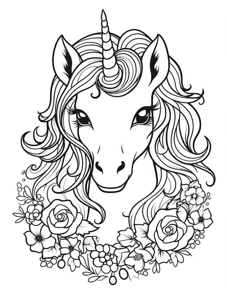 Desenhos de Unicórnios para colorir 89