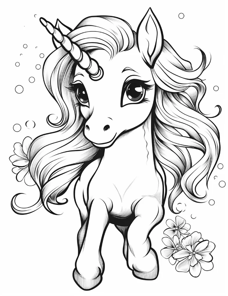 Desenhos de Unicórnios para colorir 91