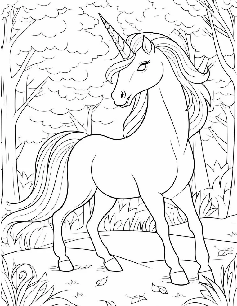 Desenhos de Unicórnios para colorir 95