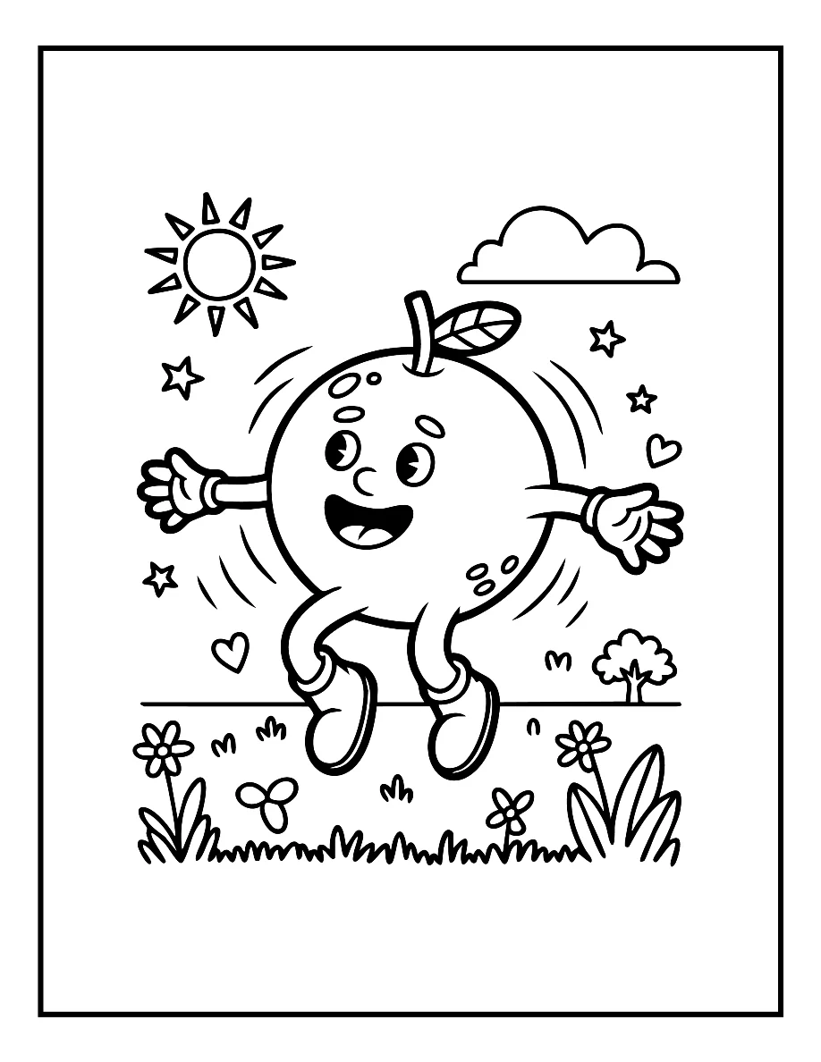 Desenhos de Vegetais e Frutas para colorir 13
