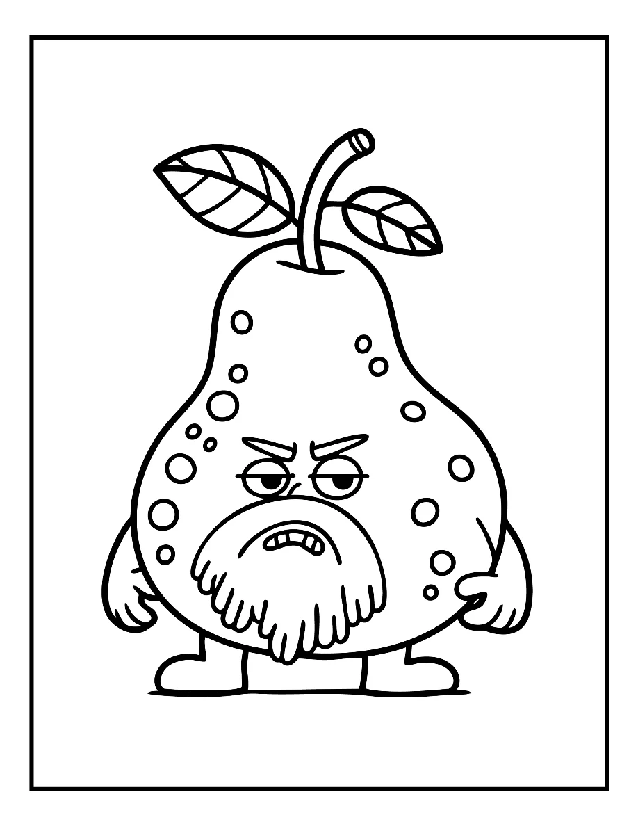 Desenhos de Vegetais e Frutas para colorir 14