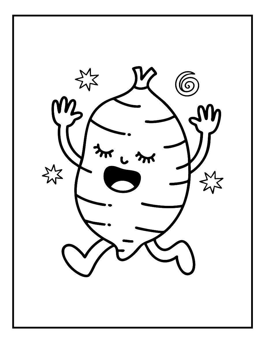 Desenhos de Vegetais e Frutas para colorir 16