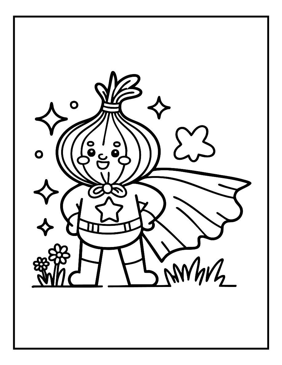 Desenhos de Vegetais e Frutas para colorir 17