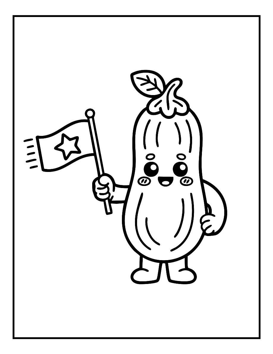 Desenhos de Vegetais e Frutas para colorir 18