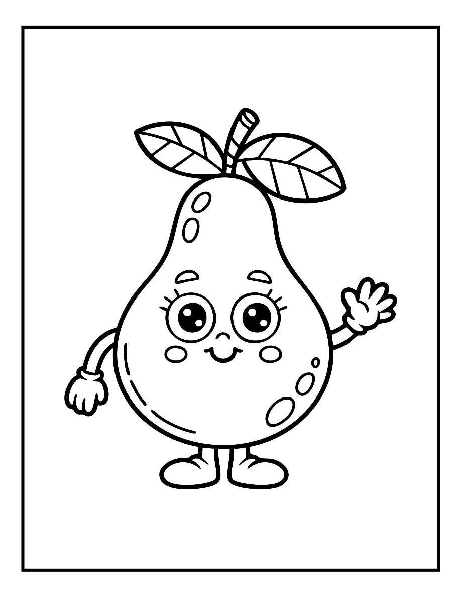 Desenhos de Vegetais e Frutas para colorir 20