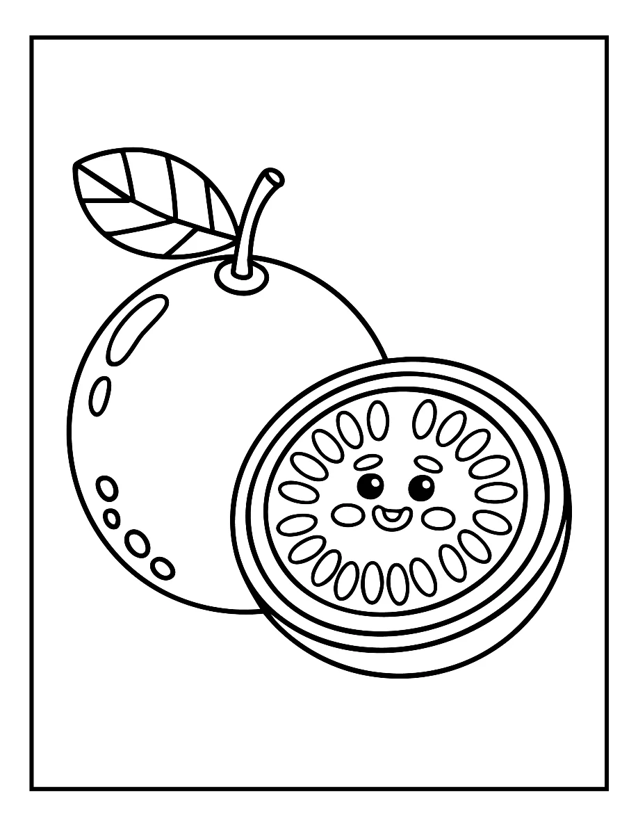 Desenhos de Vegetais e Frutas para colorir 21
