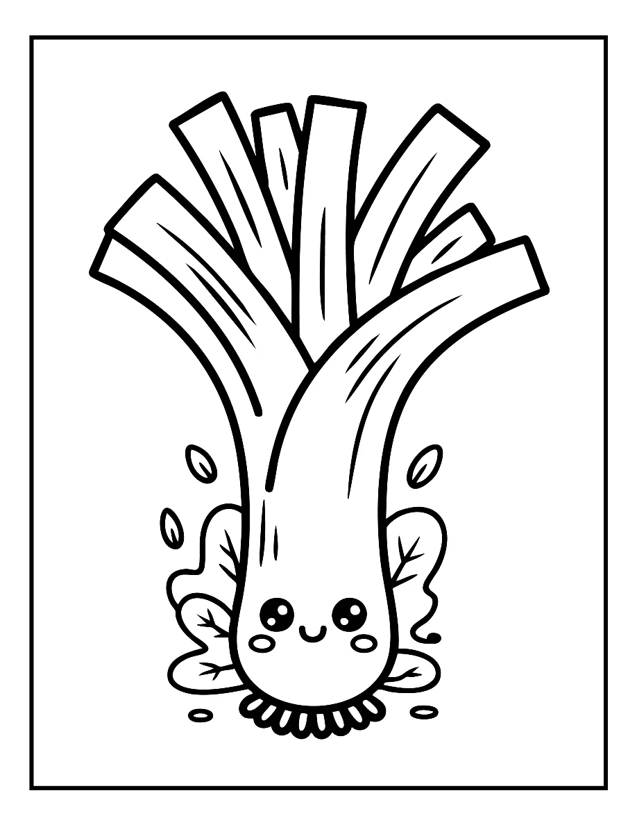 Desenhos de Vegetais e Frutas para colorir 23